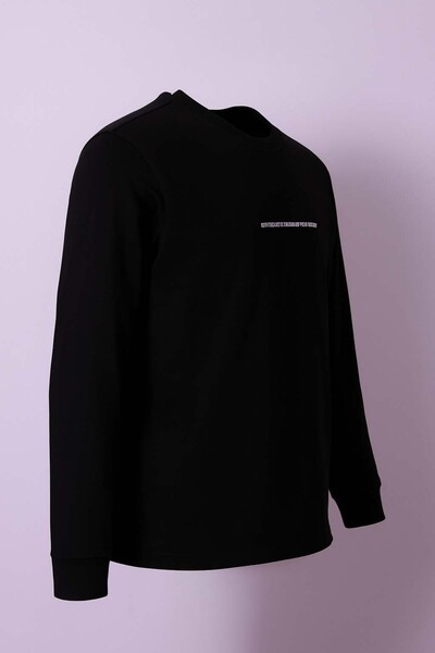 trender Μαύρο ανδρικό φούτερ 5725