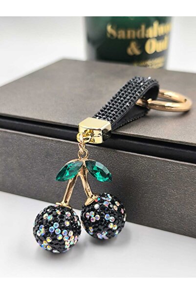 3DreaMaker سلسلة مفاتيح من حجر الزركون الكرزي