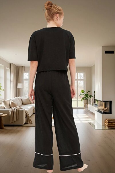 PayBuy Kadın Melanj Pamuklu Pijama Takımı Unicorn Baskılı Rahat Ve Şık Günlük Kullanım İçin