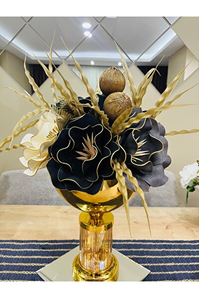 essacraft ترتيب فاخر لفازة زجاجية ذهبية من نوع EVA - MDL17