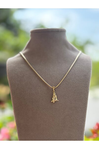 xUPING Başak Burcu Altın Kaplama Kolye Kararmaz 14K Rengindedir 45cm