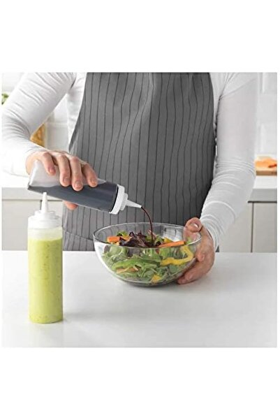 Generic Plastic Squeeze Bottle, 330 ml (Transparent) - Pack of 2