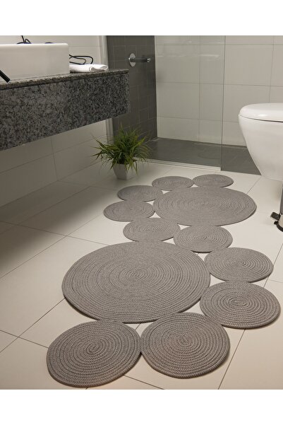 Halımax Milda 65 Jüt Hasır Örgü Modern Çift Taraflı Kilim Dekoratif Asimetrik Jüt Halı