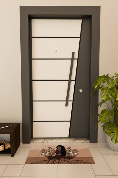 Dormot High Quality Digital Printing Yoga4 Themed Door Mat