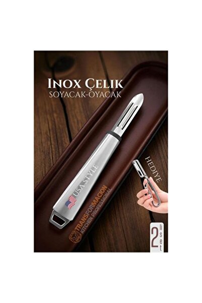 ModaCar Inox Soyacak - Sebze Soyacağı - Kabak Dolma Oyacağı 2 li SET