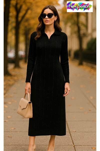 semela New Season Boydan Hair Braided Knitted Dress