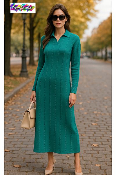 semela New Season Boydan Hair Braided Knitted Dress