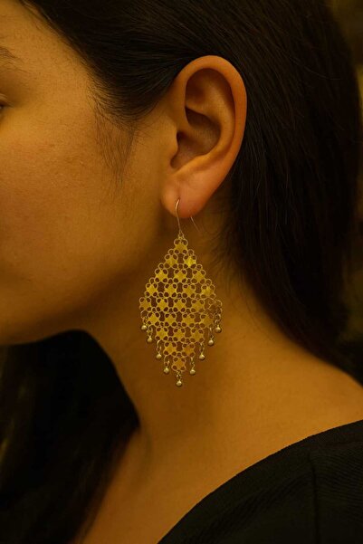 Makerlab Altın kaplama Hint işi akıtma küpe