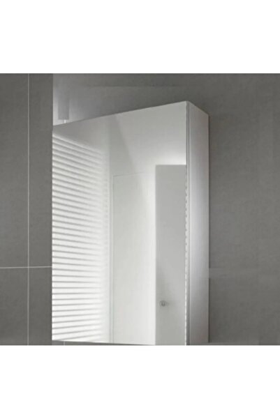 KUMSAL MOBİLYA Tek Kapaklı Lavabo Üstü Aynalı Banyo Dolabı