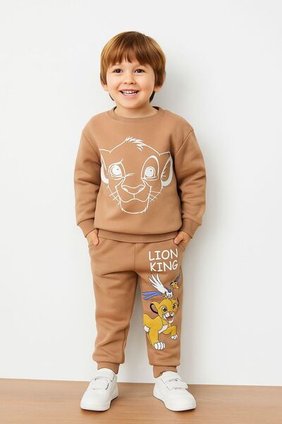 ASN APPAREL طقم أطفال شتوي من القطن ثلاثي الخيوط