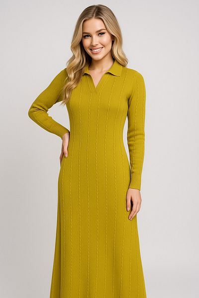 semela New Season Boydan Hair Braided Knitted Dress