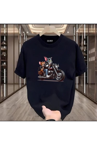 qubo sportswear & company qubo Unisex Oversize εμπριμέ βαμβακερό λαιμόκοψη κο...