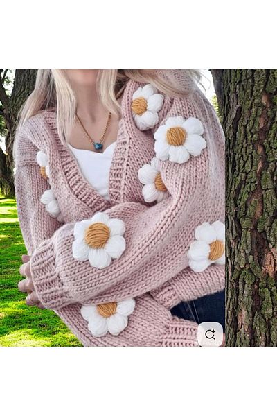 Charme Elegant Hand Knitted Women's Jacket