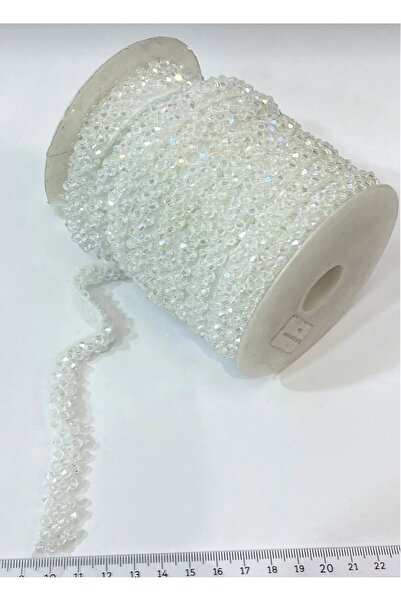 lemidor شريط إكسسوارات مطرز بالخرز الكريستالي الشفاف