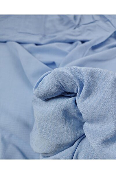 Kumaş Parça Тканина з бавовни та віскози відкритого блакитного кольору (ширин...