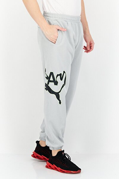 Puma x Perks And Mini Men Sportswear Fit Brand Logo Training Sweatpants, Grey