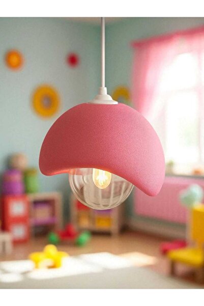 ZAVANSA Çocuk odası için Tekli Sarkıt Beton Görünüm Avize Rustik Modern Avize (E27 Rustik Ampul hediyedir.)