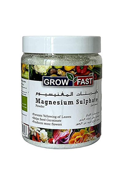 Grow Fast ملح إبسوم (كبريتات المغنيسيوم) لنمو النباتات ومغذياتها