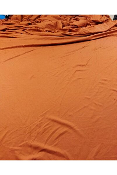 Kumaş Parça Tricou subțire în culoarea țiglă (lățime 150 cm x lungime 155 cm)