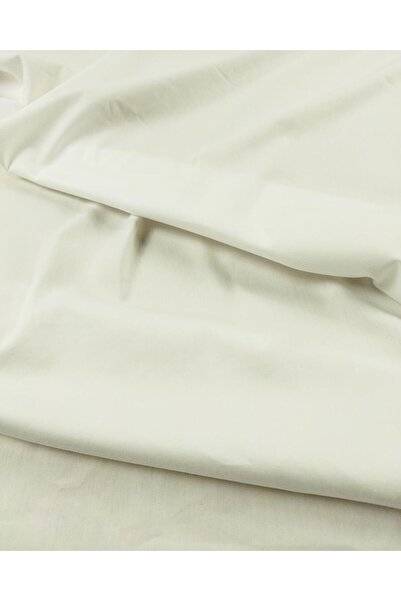 Kumaş Parça Țesătură poplin din bumbac elastan în culoarea ecru (lățime 140 cm x lungime 300 cm)