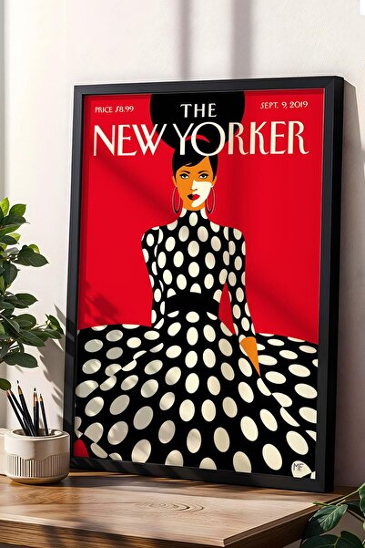 Saturn Pictură înrămată The New Yorker 9 septembrie 2019 - Pictură cu buline