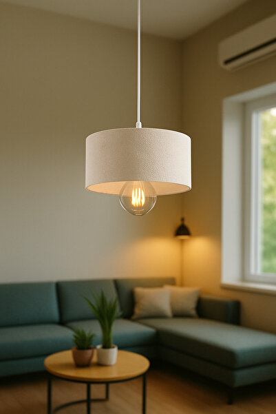 Dropcek eticaret Dekoratif Lüks Beton Dokulu Modern Sarkıt Avize Salon, Mutfa...