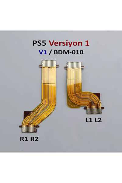 POPKONSOL PS5 L1 L2 R1 R2 Motor Flex Kablo Seti V1 Uyumlu BDM-010 Yedek Parça