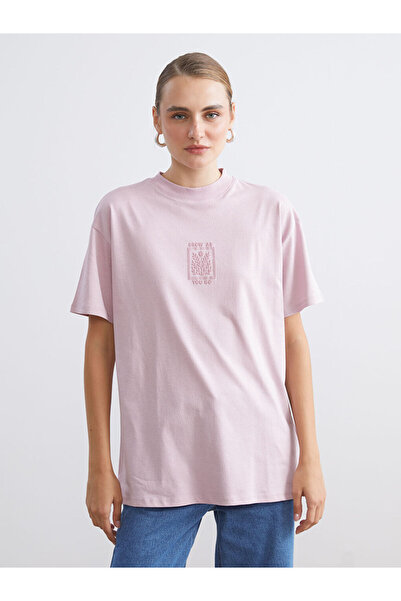 LC Waikiki Lila Crew Neck Printed Women's T-Shirt