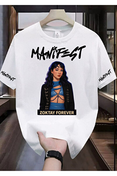 RYO FASHİON Tricou MANIFEST GROUP, alb, unisex, bumbac 100% u, tricou din mat...