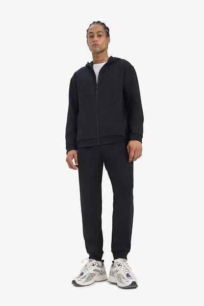 DeFacto Defactofit Standard Fit Hooded Skuba Diver Fabric Soft Tuuse Zip Cardigan E9336Ax25Au
