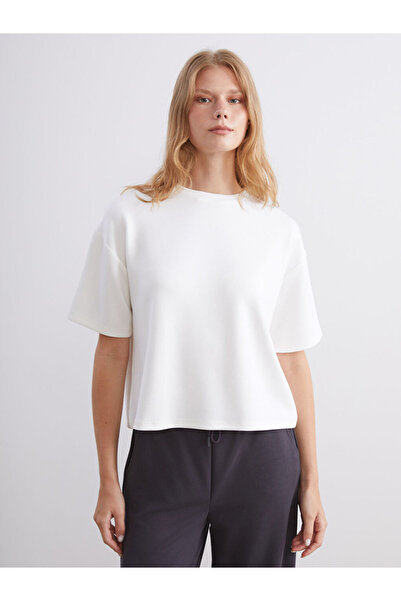 LC Waikiki White Crew Neck Women's T-Shirt
