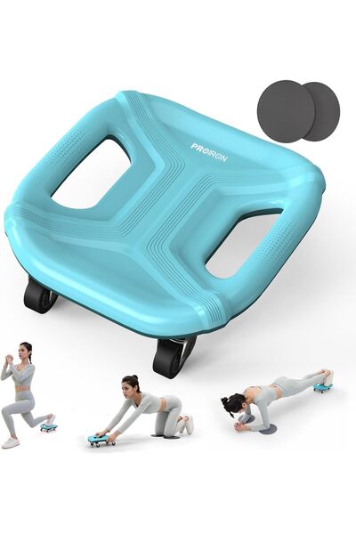 erorex Ab Roller Abdominal Slider Four Wheel Ab Wheel Gliding Discs Core Workouts Home Gym Equipment