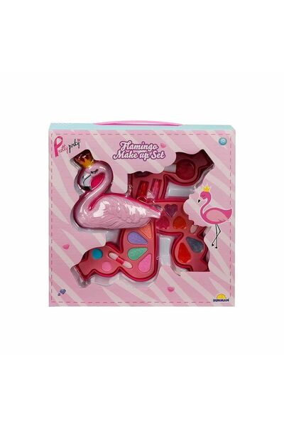 Sunman 2599 Flamingo Shaped 3 Layer Makeup Beauty Set
