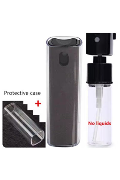 choice2 رمادي - بدون سائل 2 في 1 منظف شاشة من الألياف الدقيقة زجاجة بخاخ للها...