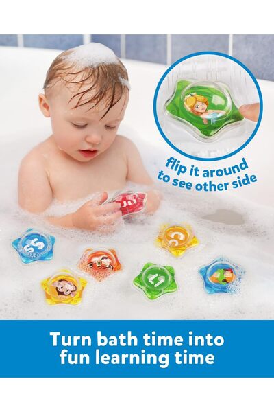 erorex Starfish Floating Bath Toys 26Pcs Bathtub Alphabet Letters Set Montessori Educational Water Pool