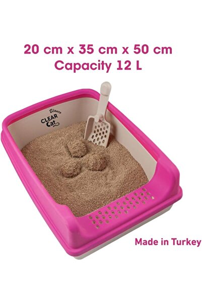 erorex حوض رمل كبير مع مغرفة باللون الوردي