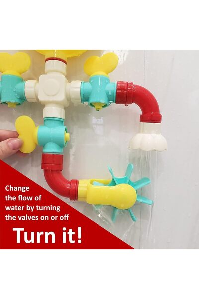 erorex Bath Time Waterfall Toy Set Baby Bath Toy Toddlers 2 3 4 5 Years Baby Kids Boys Girls Bathtub Toy