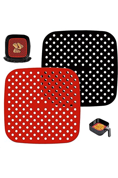 erorex Non-Stick Silicone Air Fryer Mats, Reusable Air Fryer Liners ¨C 7.5 Inch Square, | Air Fryer