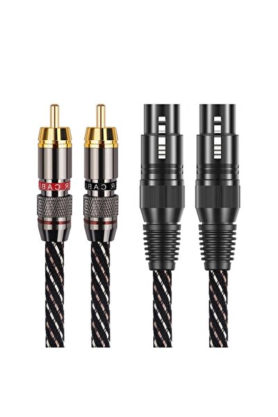 Choice3 كابل صوت YYTCG HIFI 2RCA إلى 2XLR بطول 1 متر، كابل XLR أنثى إلى كابل ...