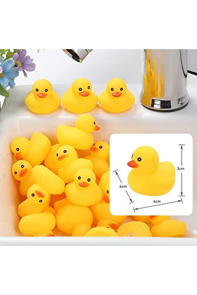 erorex Little Rubber Ducks Tiny Baby Shower Rubber Ducks Bath Decorations Shower Party Favors 20Pcs