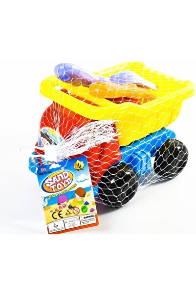 erorex سيارة جميلة مع ألعاب الشاطئ 30 × 20 × 10 متعددة الألوان