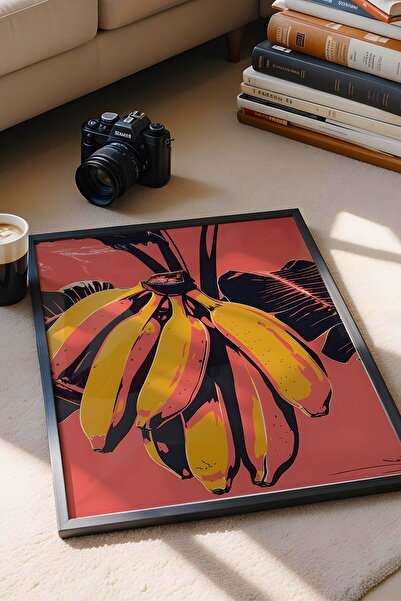 Saturn Banana Bunch Framed Painting - Pop Art Poster Painting