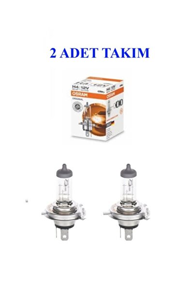 Osram FAR AMPÜLÜ AMPÜL 2 ADET TAKIM 12V H4 60/55W 43T (TIRNAKLI)