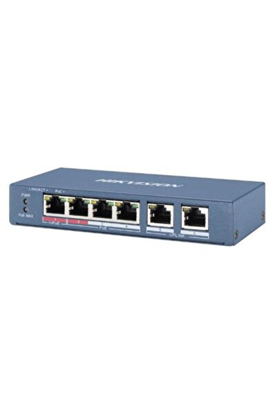 Hikvision Switch DS-3E0106HP-E, 4 Porturi, PoE