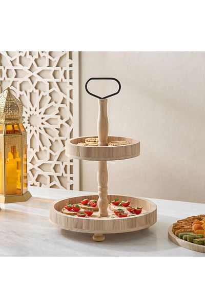 Home Box Paulownia Wooden Handle Plate
