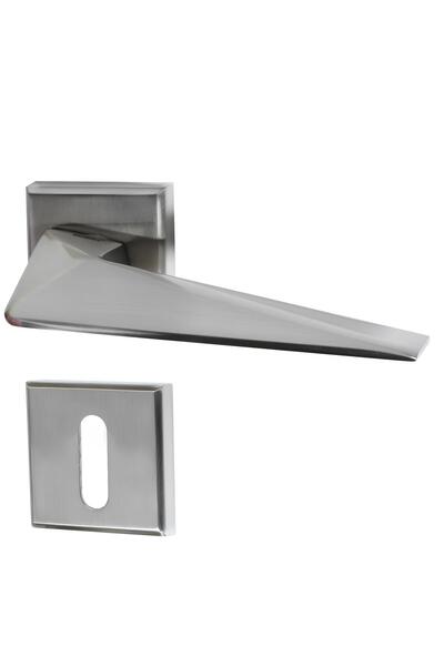 NZB مقبض باب الغرفة من الفولاذ المقاوم للصدأ مع شارة مربعة مناسبة لليسار والي...