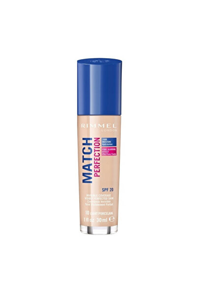 RIMMEL LONDON Fond de ten Match Perfection SPF 20 Light Porcelain 10 Rimmel L...