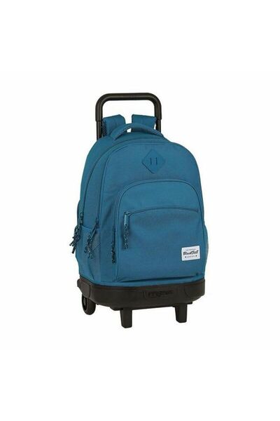 Blackfit8 Rucsac școlar cu roți compact Egeo albastru 33 x 45 x 22 cm