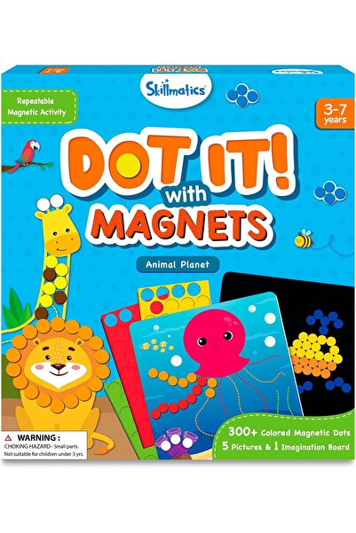 Skillmatics أضف نقاطًا باستخدام المغناطيس - حيوانات، فن قابل للتكرار للأطفال، بدون فوضى، مجموعات حرفية، إبداعات اصنعها بنفسك