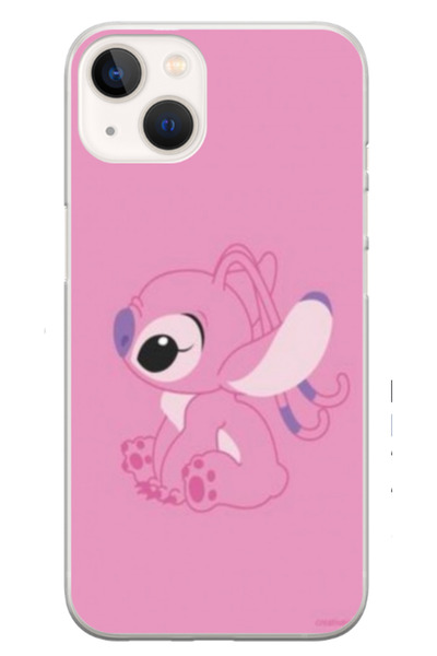 Atlas Husa personalizata 360 de grade pentru Apple iPhone 15 Plus, Pink Stitc...